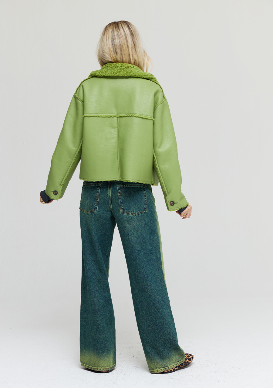 Harper & Yve Jacket Lammy AW24N202 Groen