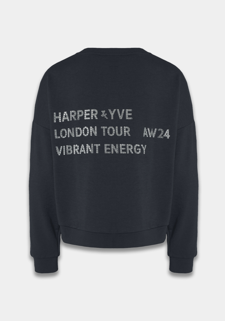 Harper & Yve Sweater Vibrantenergy AW24Y501 Donker Grijs