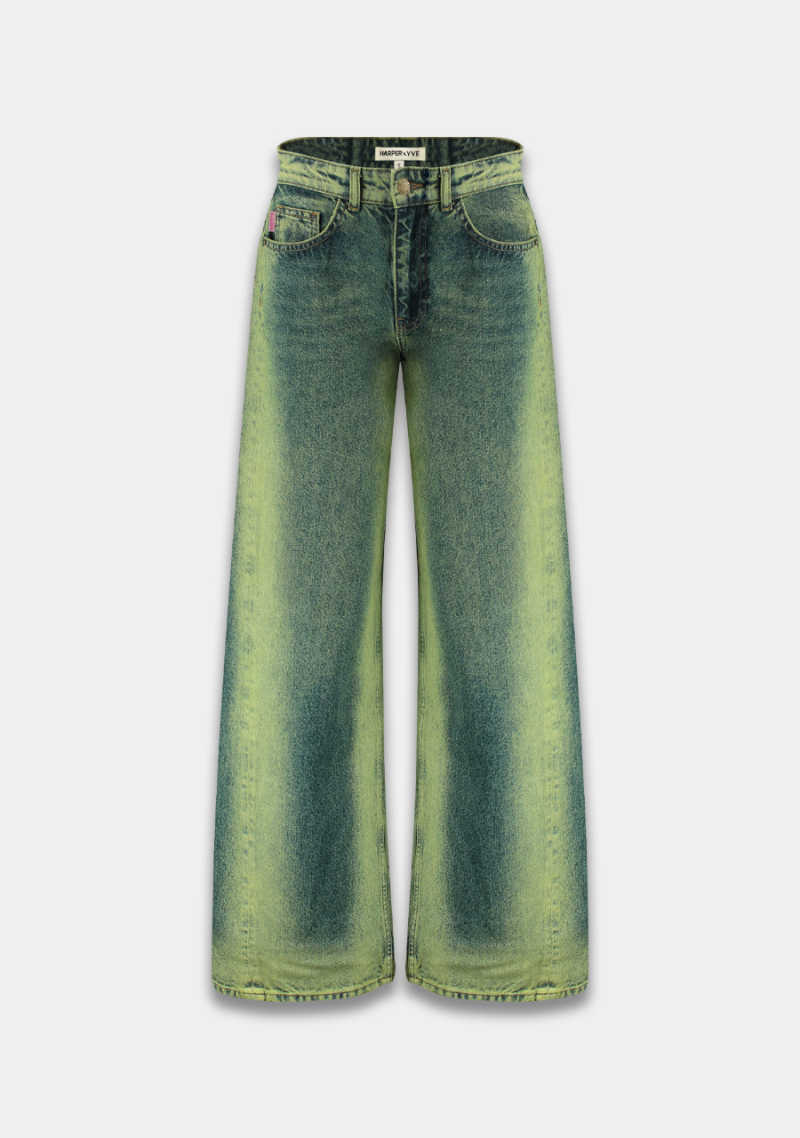 Harper & Yve Jeans Mayra AW24Z100 Donker groen