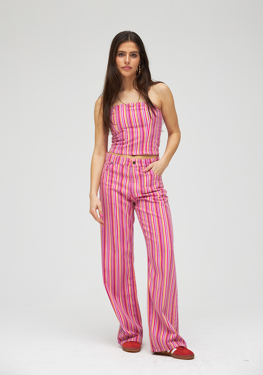 Harper & Yve Broek Yve SS24X100 Roze