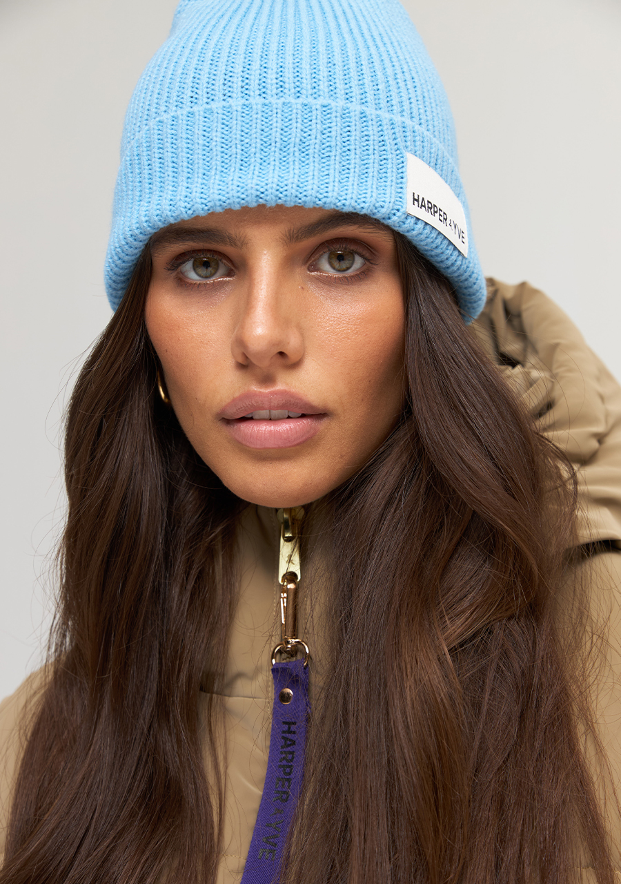 Harper & Yve Beanie Harper AW24NACC01 Licht blauw