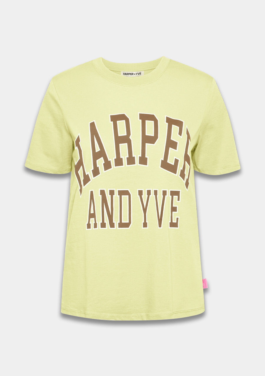 Harper & Yve T-shirt Varsity AW24Y302 Licht groen