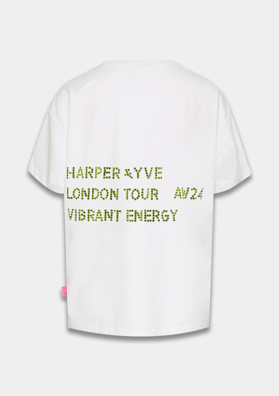 Harper & Yve T-shirt vibrantenergy AW24Y300 Wolwit-ecru