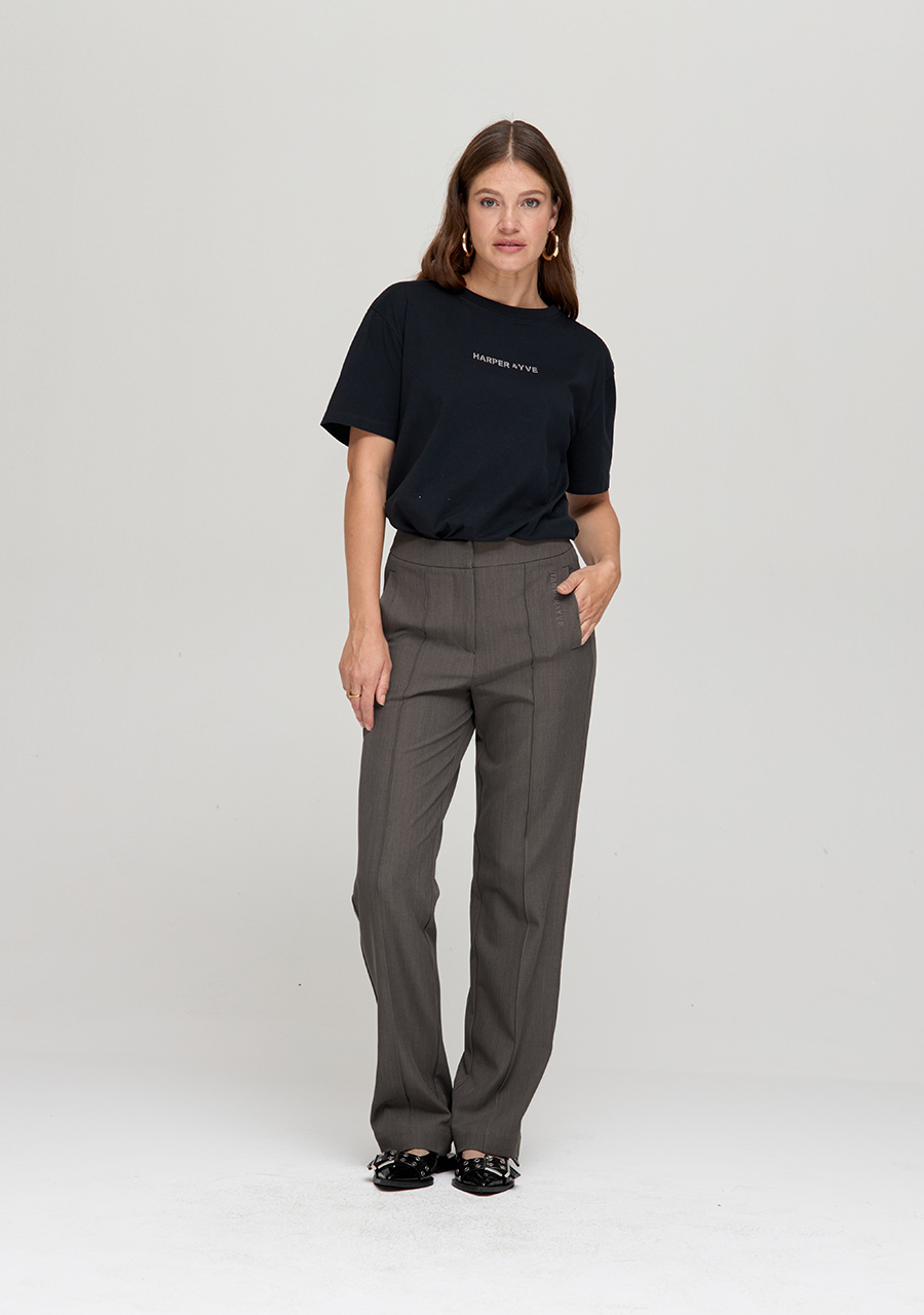 Harper & Yve Broek Soley DW24N102 Grijs