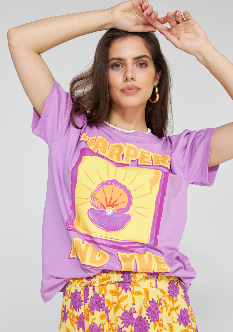 Harper & Yve T-shirt Shell HS24D317 Lila