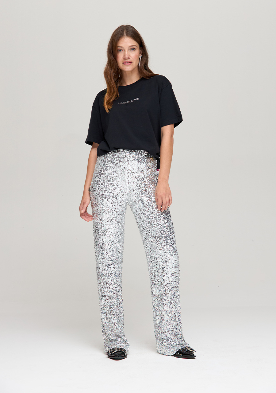 Harper & Yve Broek Bonny DW24P103 Zilver