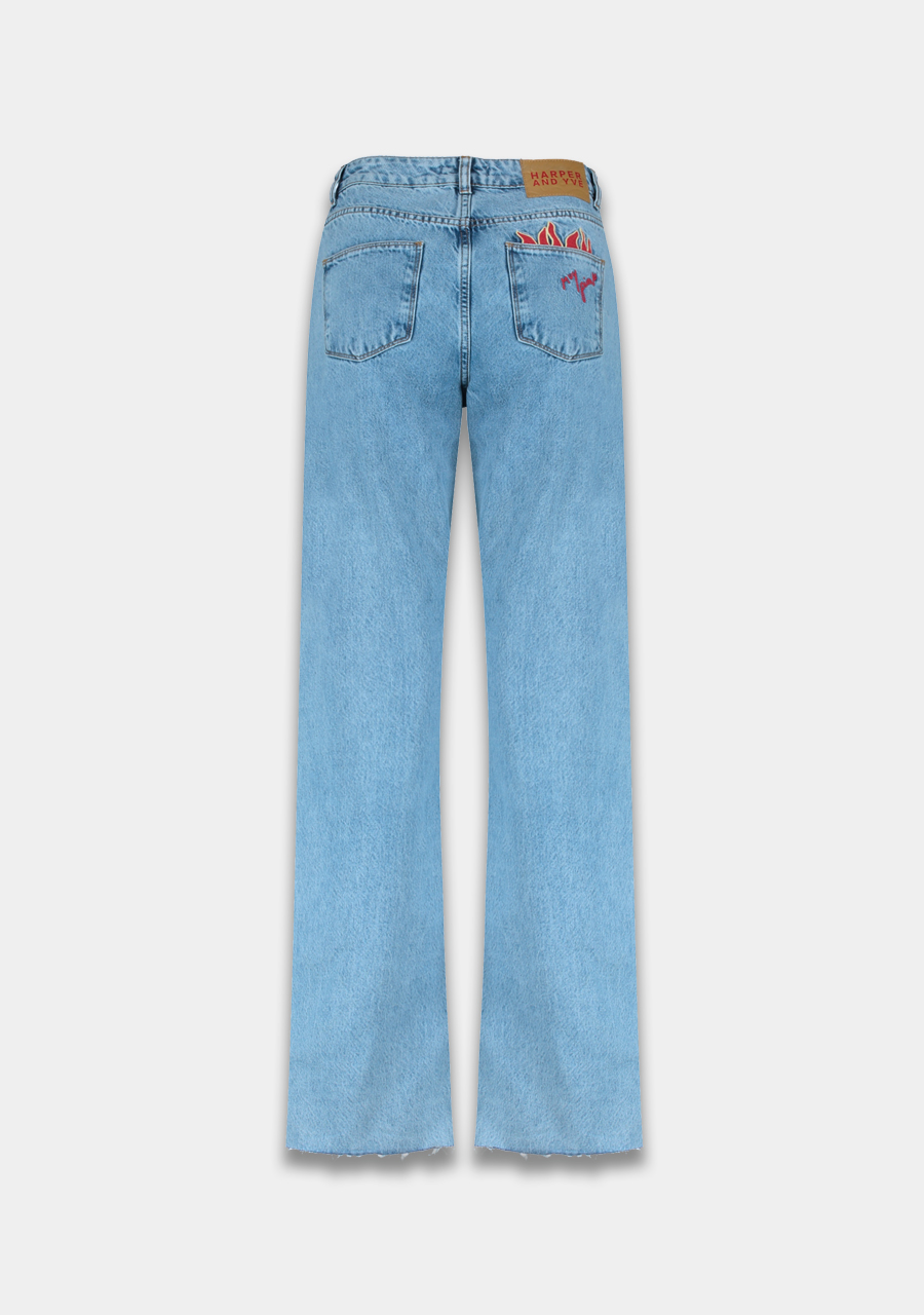 Harper & Yve Jeans Yve SS25R100 Licht blauw