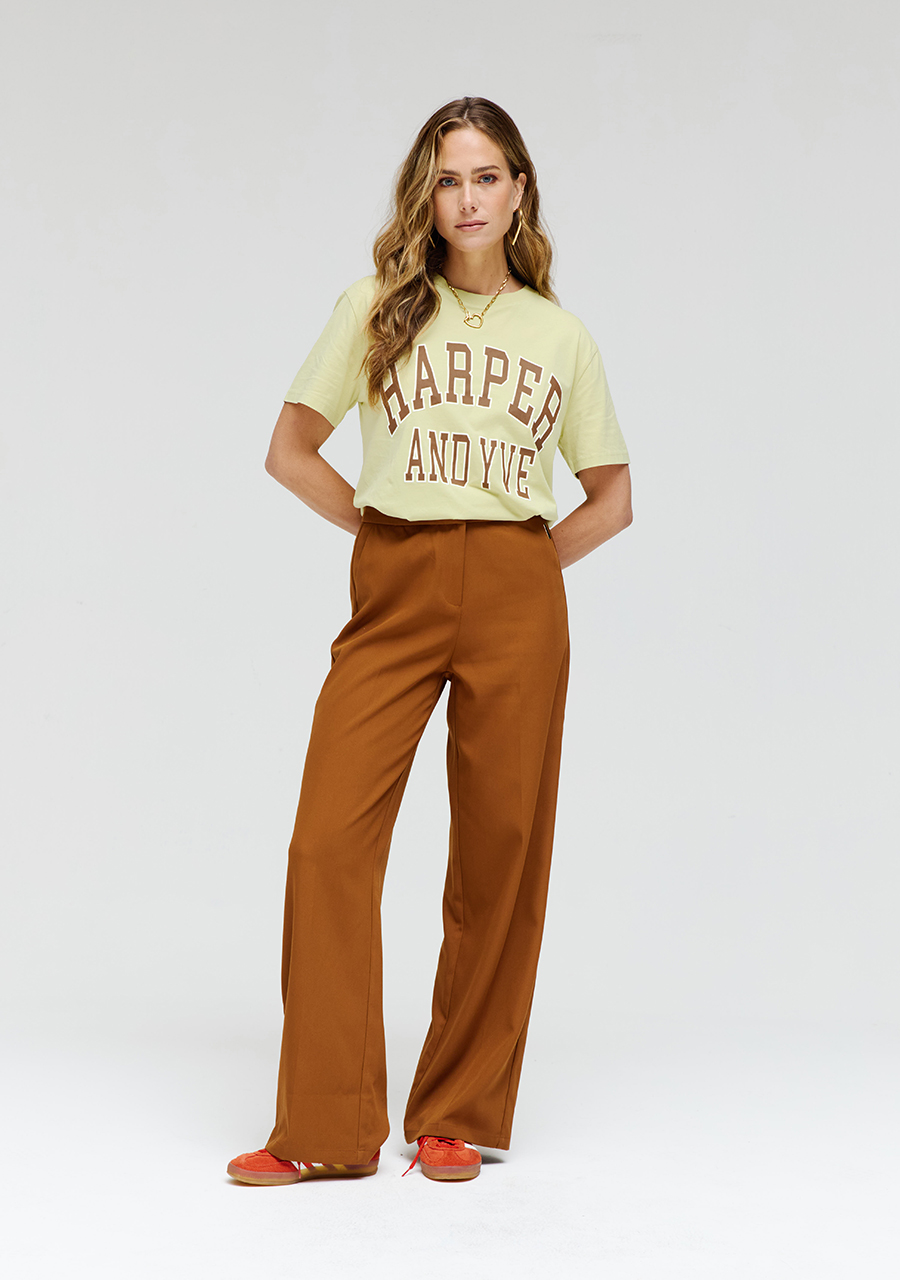 Harper & Yve T-shirt Varsity AW24Y302 Licht groen